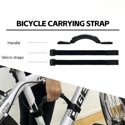 Folding Bike Carrying Strap | Portable Bicycle Auxiliary Handle Bike Carrying Strap Peaceful Pleasures Health and Wellness