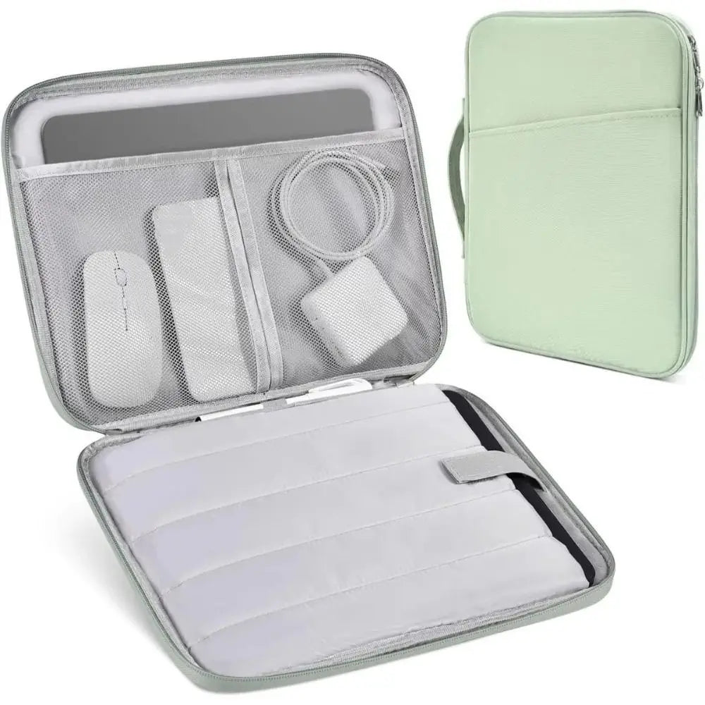 With Handle Portable Laptop Bags Lightweight Ultra Thin Laptop Case Soft Material Dual Zipper Computer Notebook Sleeve Peaceful Pleasures Health and Wellness