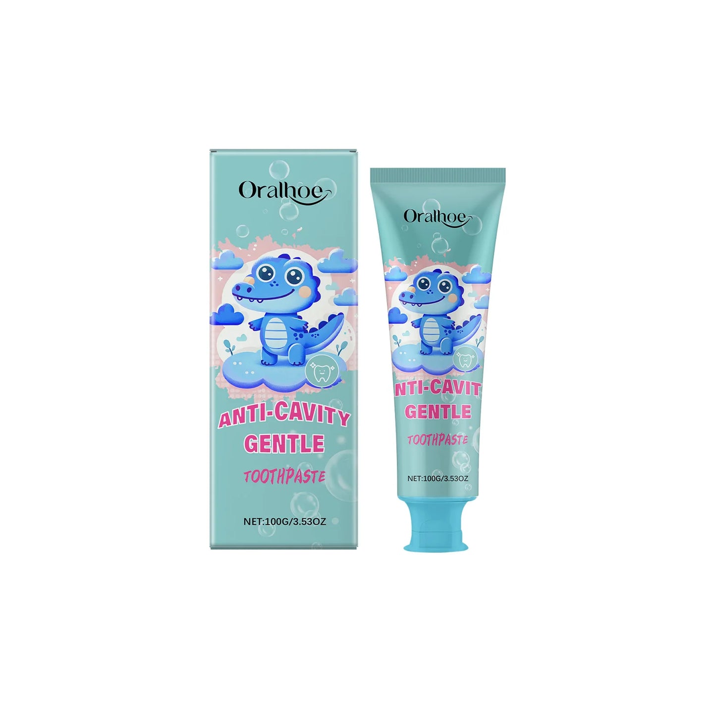 Oralhoe Kids Anti-Cavity Toothpaste | Enamel & Stain Care