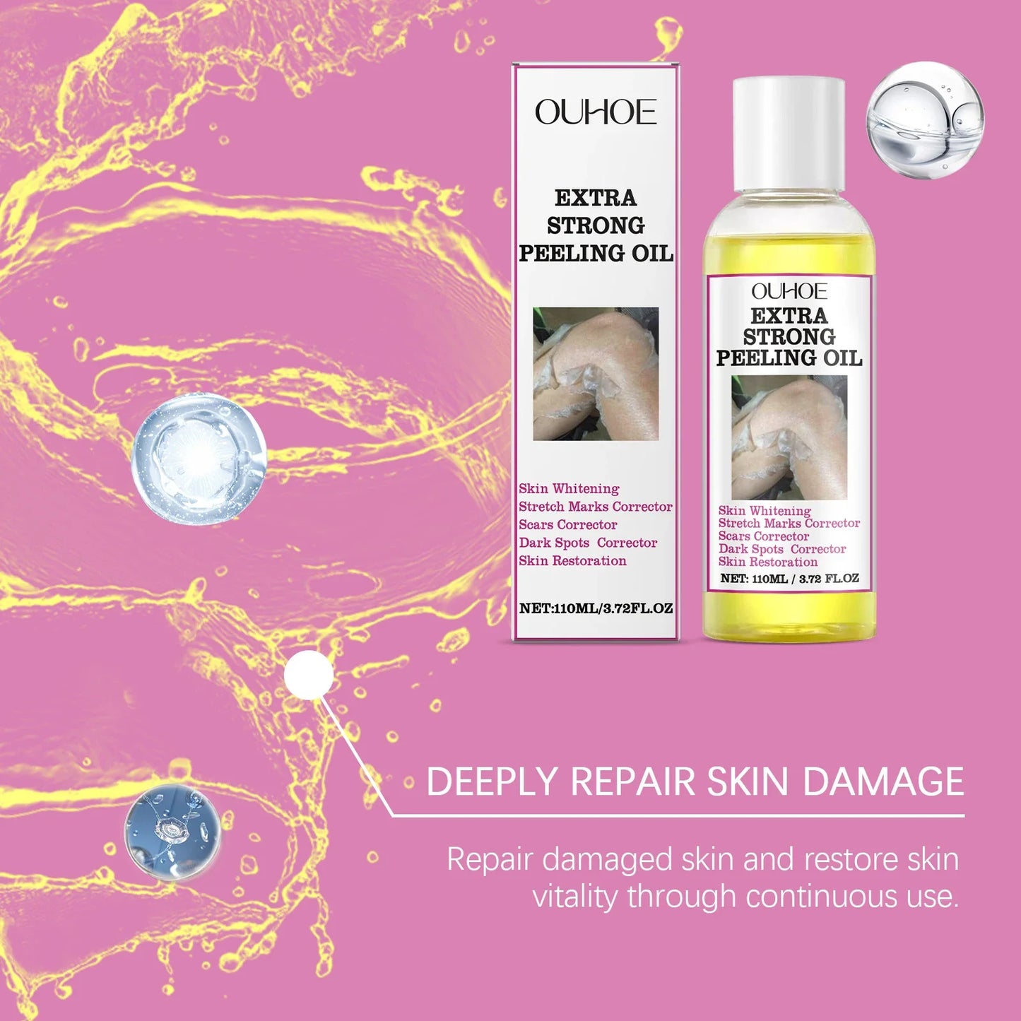 110ml Body Peeling Oil – Exfoliate, Moisturize & Glow
