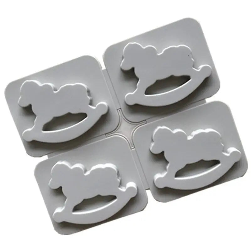 4-Cavity Trojan Horse Silicone Mold – Soap, Resin & Wax