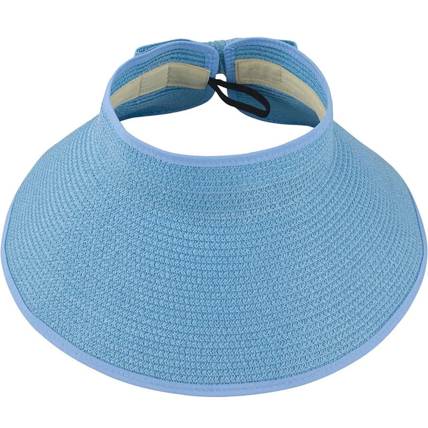 Women's Foldable Wide Brim Straw Sun Hat – UV Protection