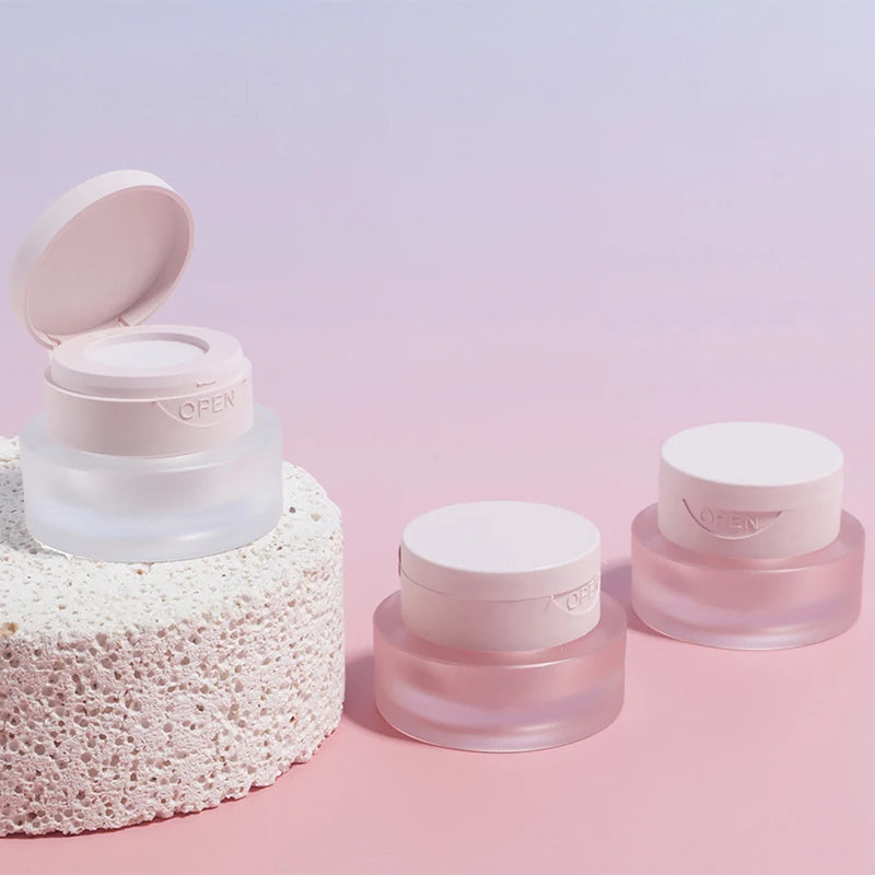 2/3/5g Hexagonal Nail Patting Gel Jar Flip Cover Nail Polish Holder Case Packaging Box Manicure Organizer Cosmetic Container Peaceful Pleasures Health and Wellness