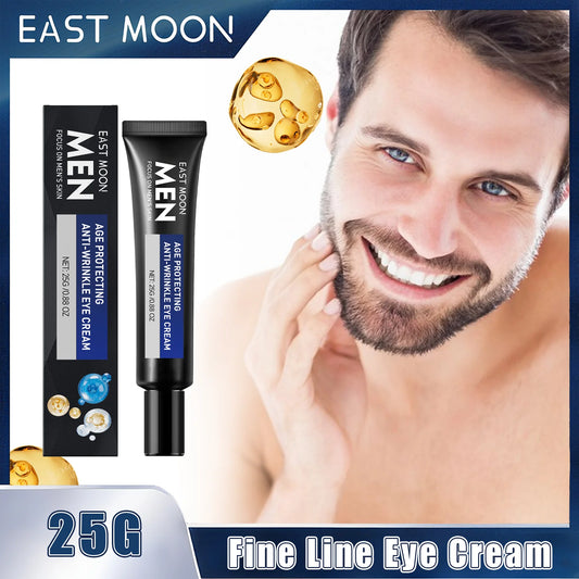East Moon Men's Eye Cream – Firm, Brighten & Depuff 25g Men's Eye Cream Peaceful Pleasures Health and Wellness