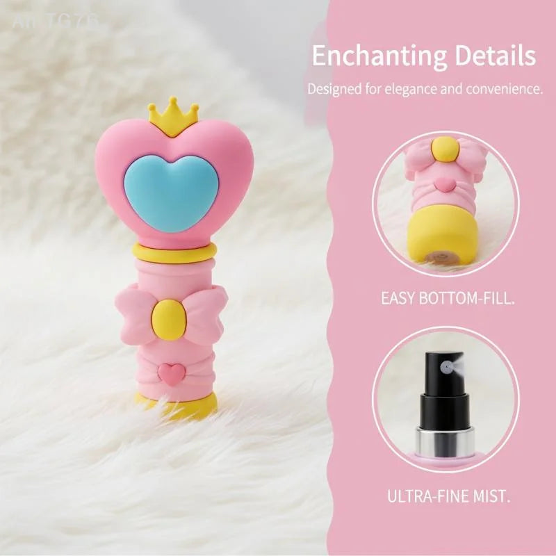Heart Shaped Magic Wand Atomizer – 5ml Mini Spray Bottle