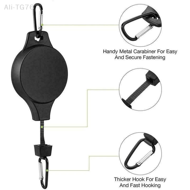 Adjustable Retractable Plant Pulley Hanger Hook | Pots & Baskets