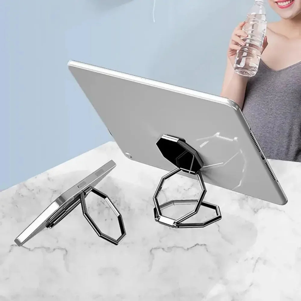 360° Rotatable Metal Ring Phone Stand – Foldable Desk Kickstand