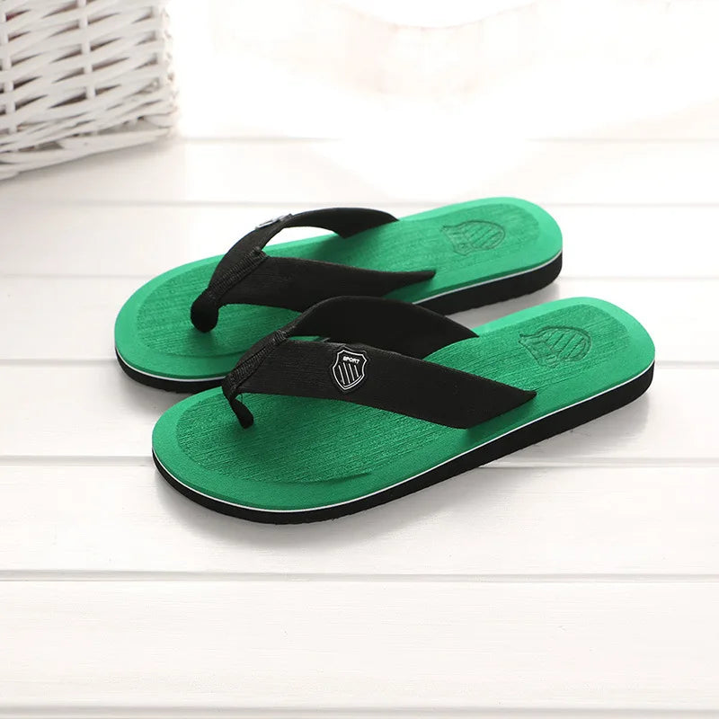Men's Non-Slip Flip Flops Beach Sandals & Indoor Slides