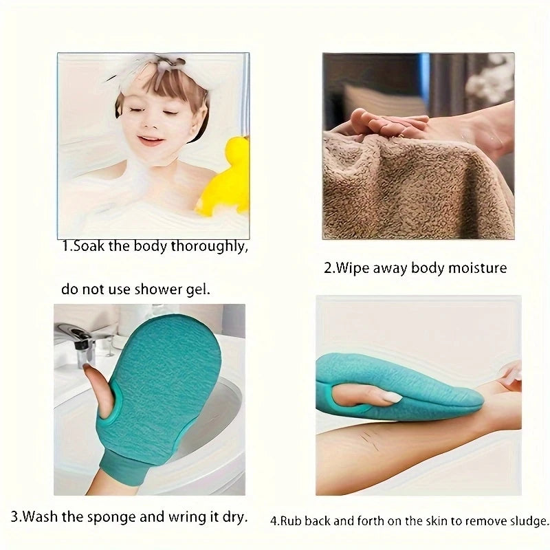 Exfoliating Body Glove for Shower, Bath, Spa & Skin Scrub