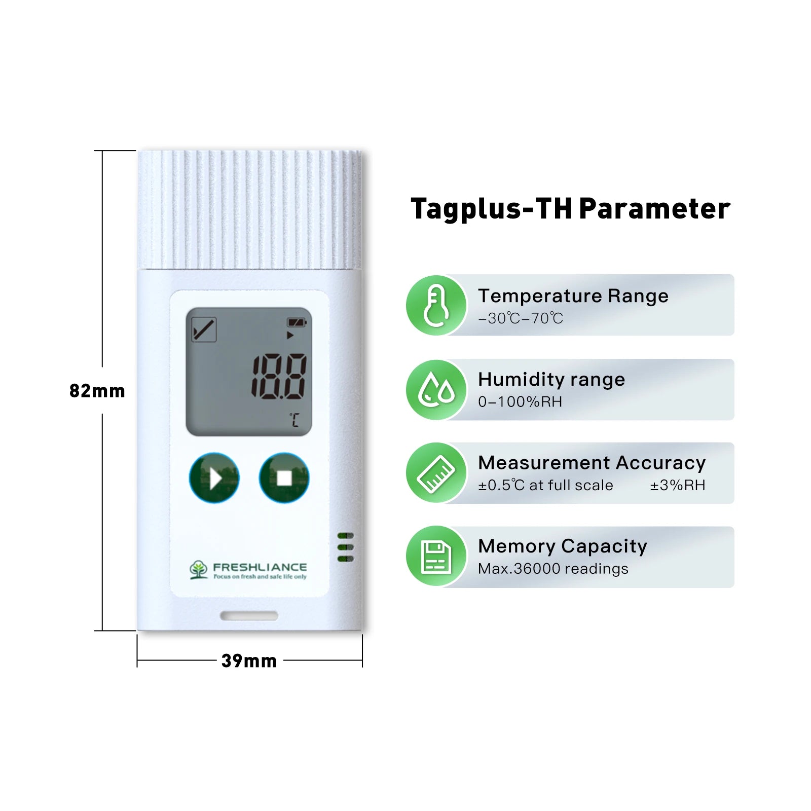 USB Temperature Recorder Fruit Cold Storage Coldchain Transportation Temperature Logger Large Capacity Data Storage with PC Data Peaceful Pleasures Health and Wellness