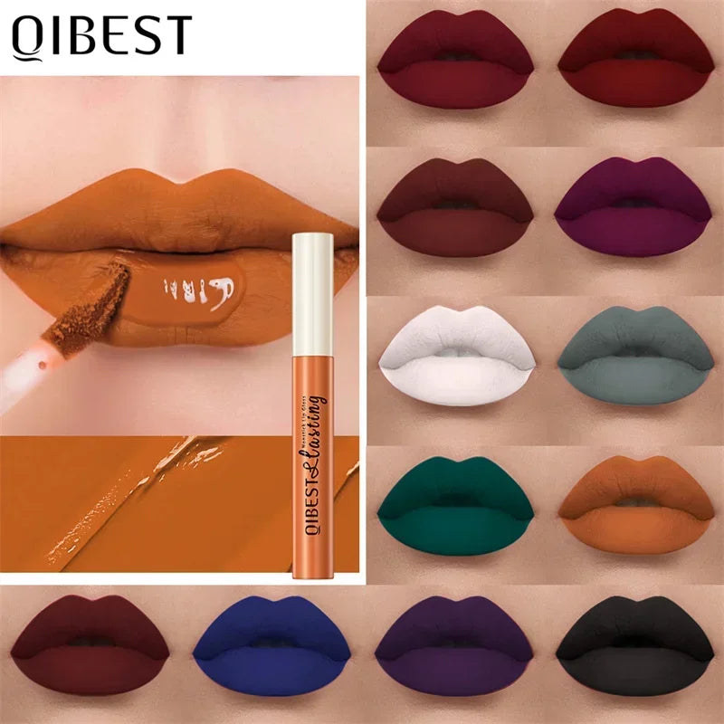 24-Color Matte Liquid Lipstick – Waterproof Velvet Lip Gloss Set