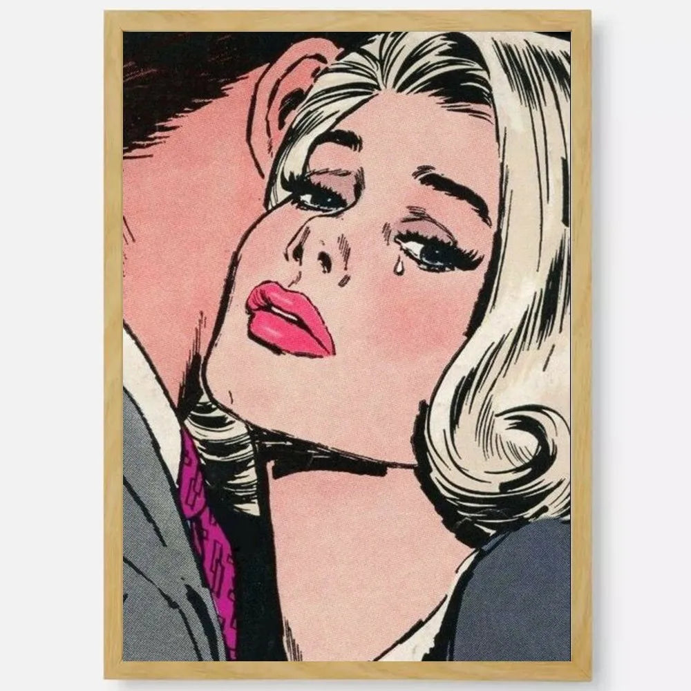 Abstract Pop Roy Lichtenstein Poster HD art sticky wall waterproof home living room bedroom bar aesthetic decoration Peaceful Pleasures Health and Wellness z3 15X20cmNoframe