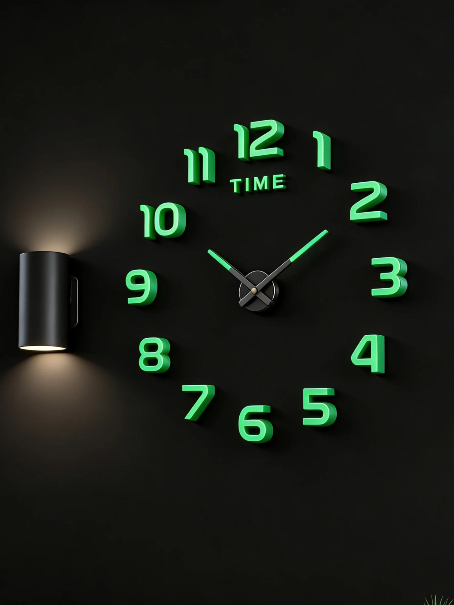 Large 3D Wall Clock Luminous Classic Wall Clocks DIY Digital Clock Wall Watches Stickers Silent Clock for Home Living Room Table Peaceful Pleasures Health and Wellness