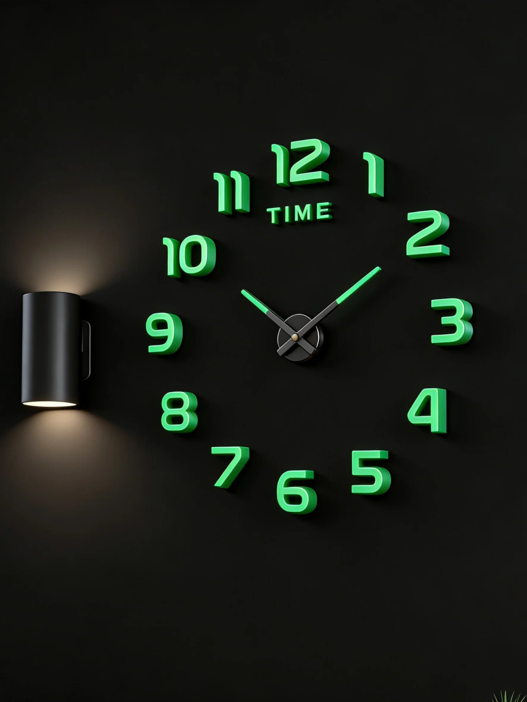 Large 3D Wall Clock Luminous Classic Wall Clocks DIY Digital Clock Wall Watches Stickers Silent Clock for Home Living Room Table Peaceful Pleasures Health and Wellness