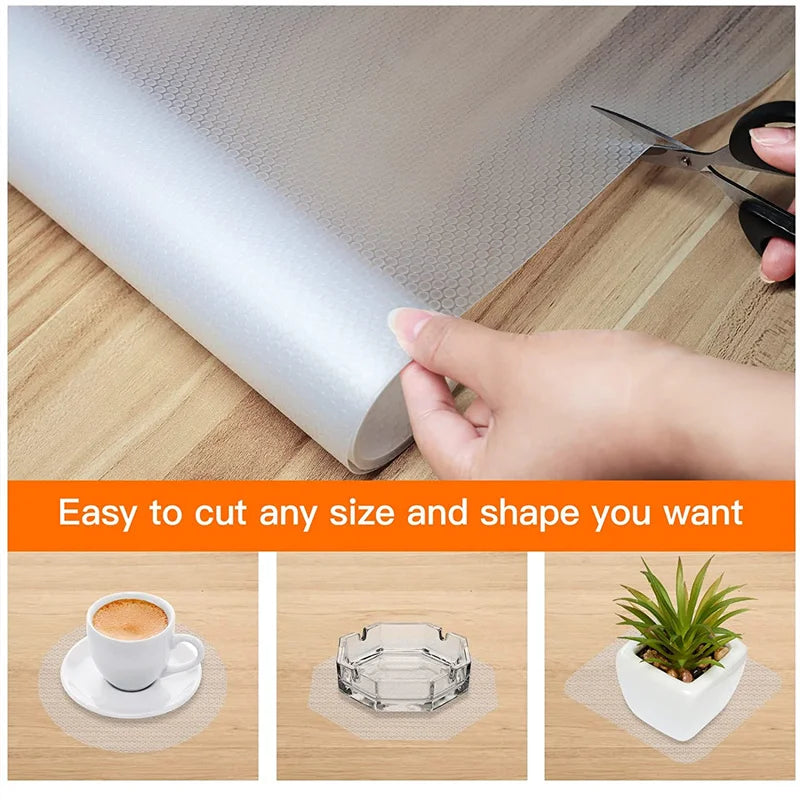 Reusable Non-Slip EVA Drawer Liners – Shelf & Cabinet Mats