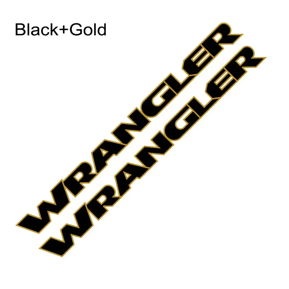 Jeep Wrangler JK JL TJ YJ Hood Vinyl Decal Stickers – 2pc