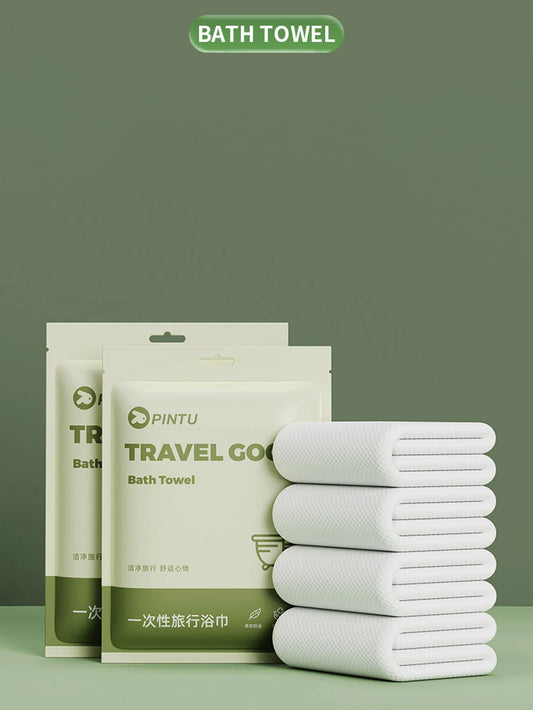 70*140cm Disposable Bath Towel Thickened Compressed Towel Portable Travel Towel Beauty Hotel Disposable Bath towel Peaceful Pleasures Health and Wellness