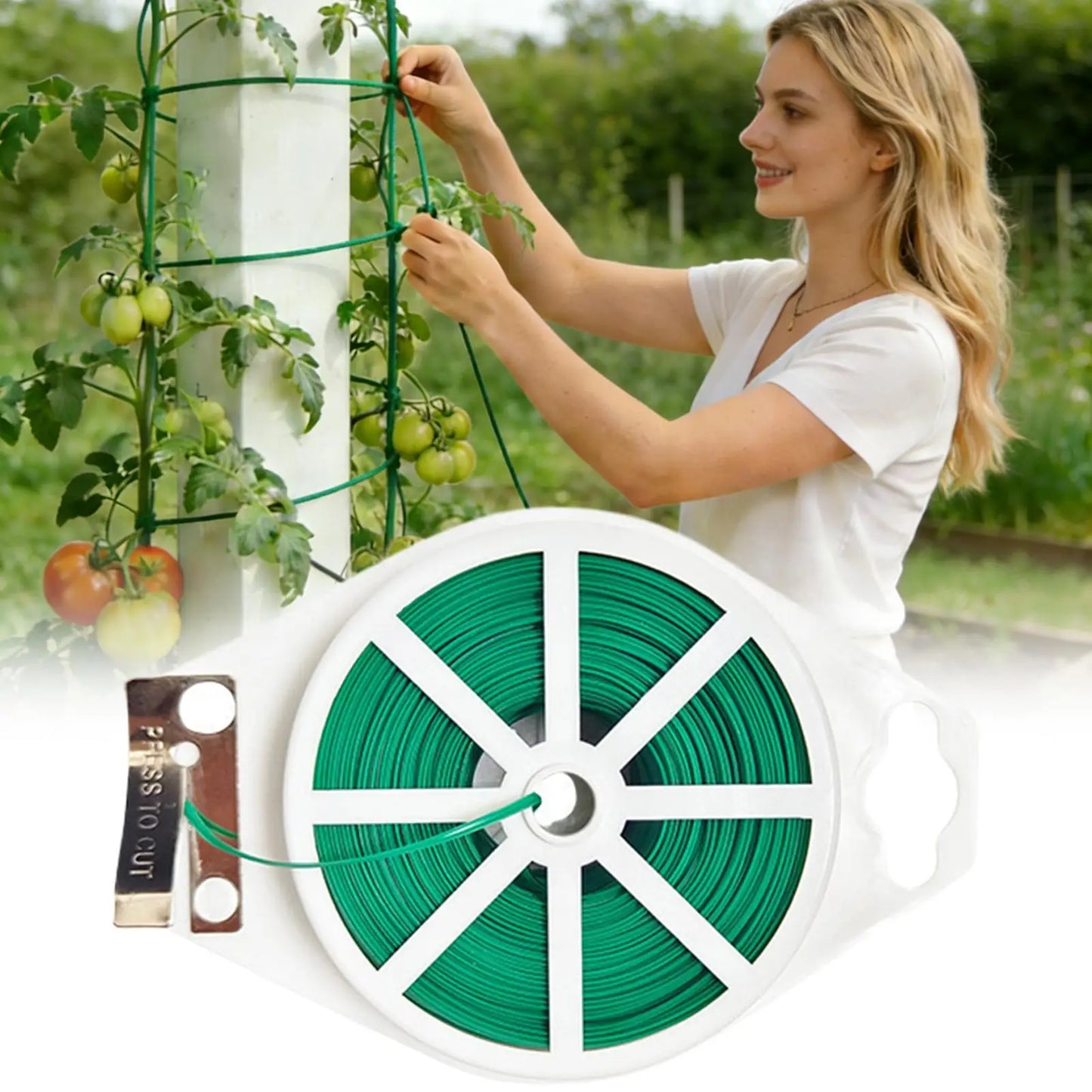 Reusable & Adjustable Plant Ties Gentle Garden Ties Flexible Support for Tomatoes, Roses, Climbing Vines, Stems, Reusable & Soft Peaceful Pleasures Health and Wellness