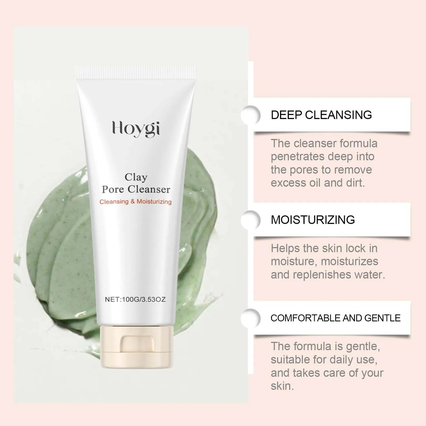 Pore Cleansing Face Wash – Kaolin, Oil Control & Brightening