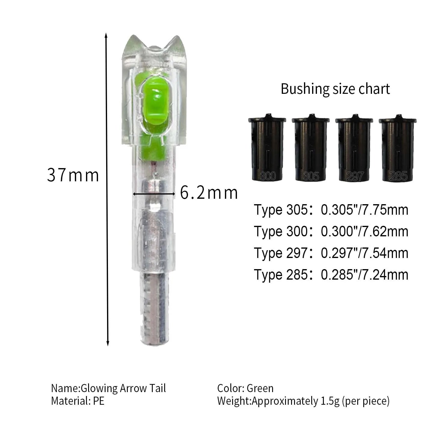 Crossbow Lighted Nock Lights Up LED Arrow Bolts 285 297 300 305