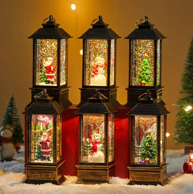 1PC Light Night Light Christmas Interior Light Desktop Decoration Christmas Tree Santa Claus Decorative Desktop Decoration No w Peaceful Pleasures Health and Wellness 1PC Random style