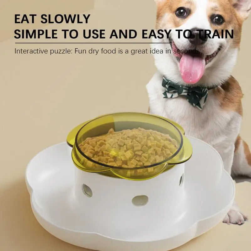 Dog Puzzle Slow Feeder – Interactive Treat Dispenser Bowl