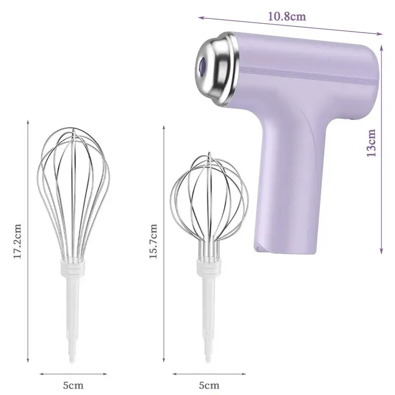 Mini Wireless Household Electric Egg Beater Automatic Handheld Whipping Cream Mixer Small Mixer Practical Household Kitchen Tool Peaceful Pleasures Health and Wellness