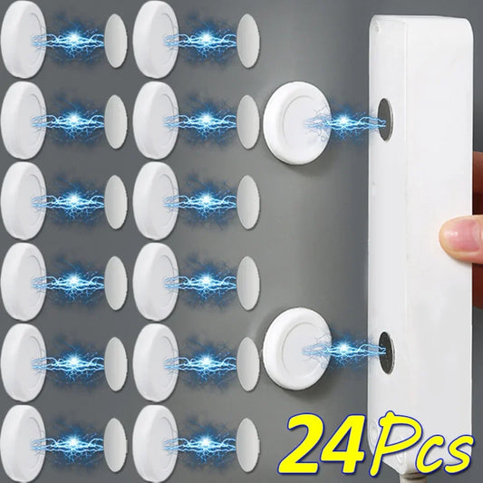 Magnetic Wall Hooks – Key & Remote Holder Storage Rack 12 Pcs Magnetic Wall Hooks Peaceful Pleasures Health and Wellness