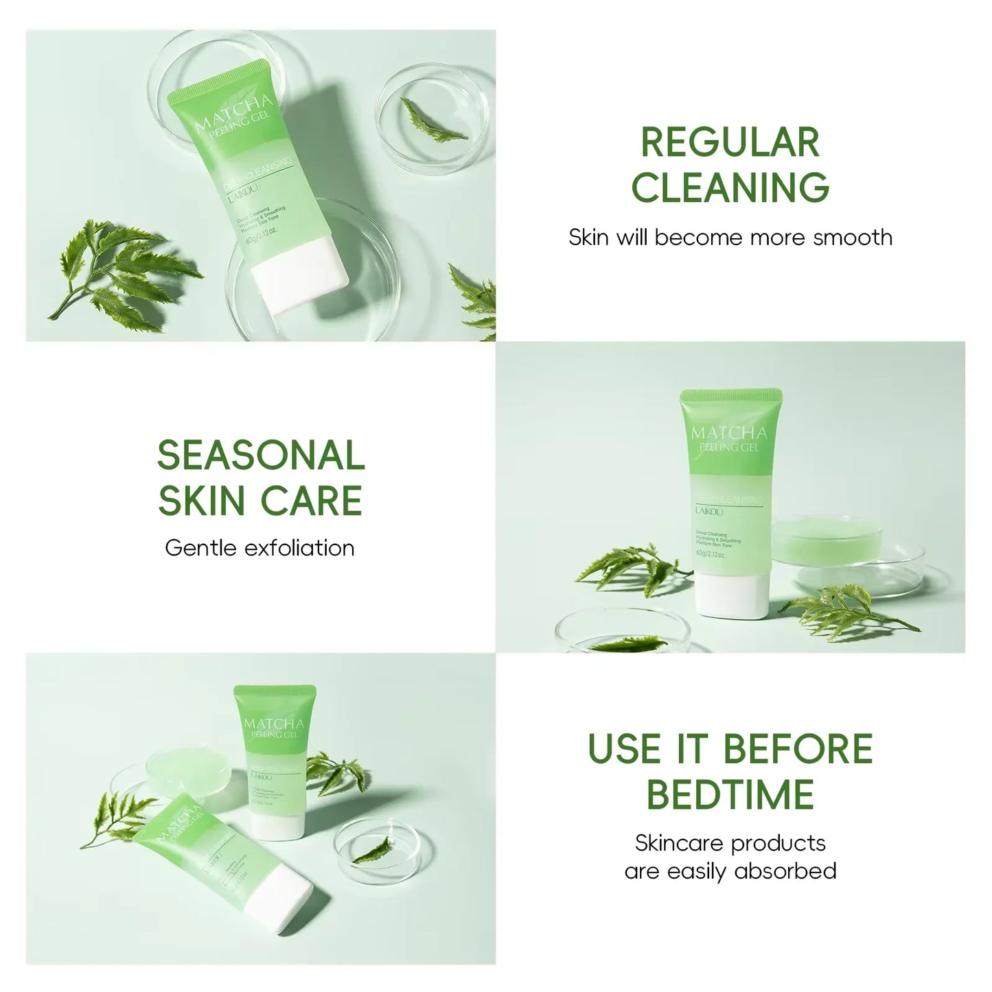 LAIKOU Matcha Peeling Gel 60g – Exfoliate & Brighten Skin