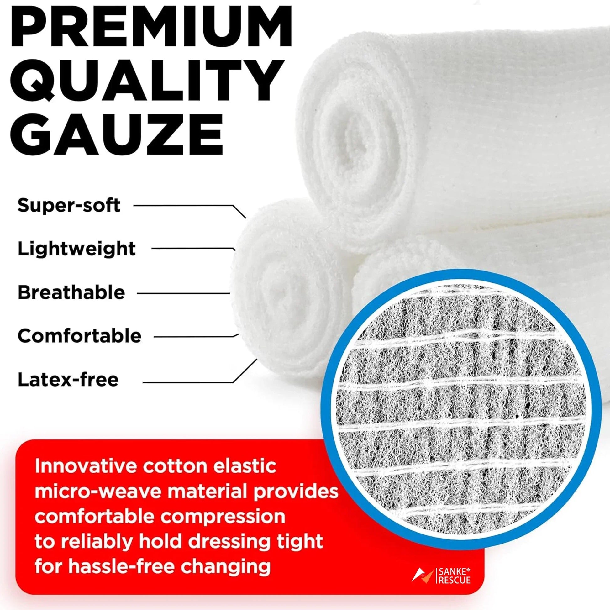 12-24pcs/lot 7.5cmX4.5m Cotton PBT Elastic Bandage Medical Supply Conforming First Aid Gauze For Wound Dressing Emergency Care Peaceful Pleasures Health and Wellness