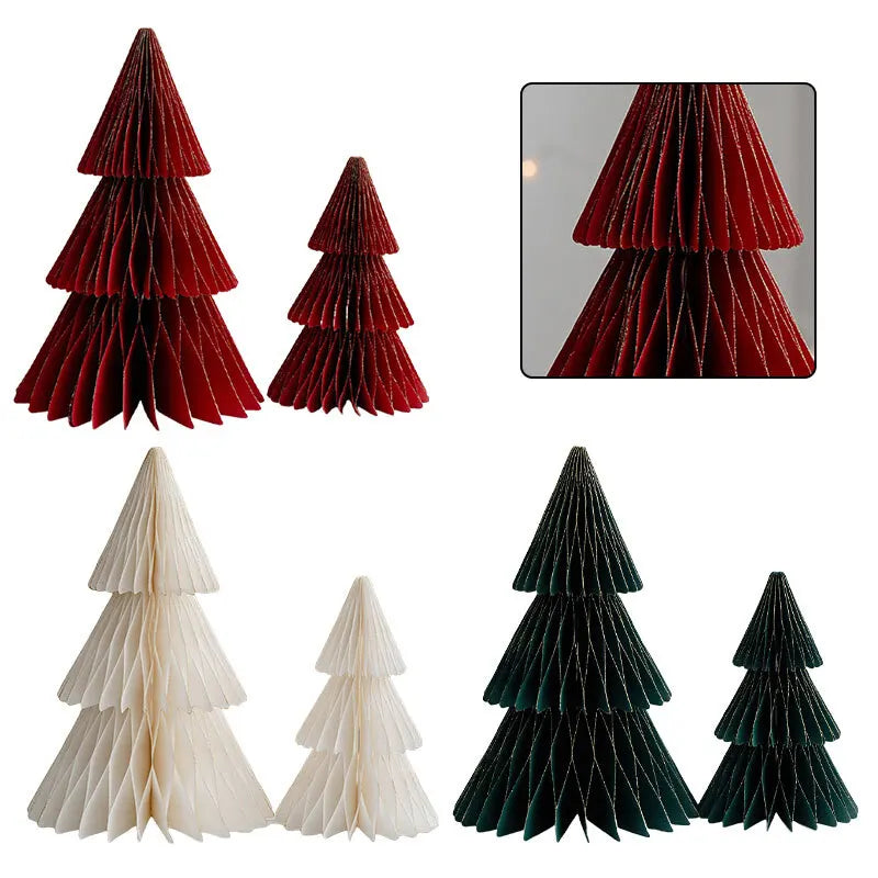 Christmas Desktop Decoration Kit – Paper Ornaments Home & Office
