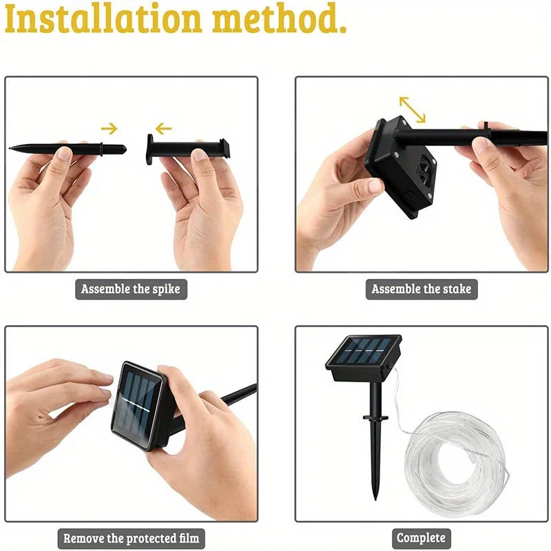 Solar LED Outdoor String Lights | IP65 Waterproof Fairy Garden Lamp