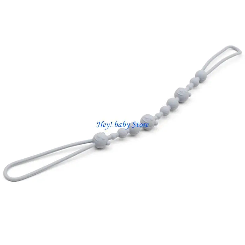 Silicone Pacifier Clip & Teether Holder for Baby Boys & Girls