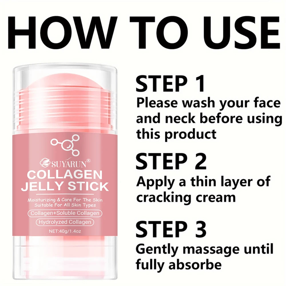 SUYARUN Collagen Jelly Neck Hand Foot Care Stick - Skin Tightening & Moisturizing Anti-Aging Elasticity Bar, New Beauty Tool. Peaceful Pleasures Health and Wellness