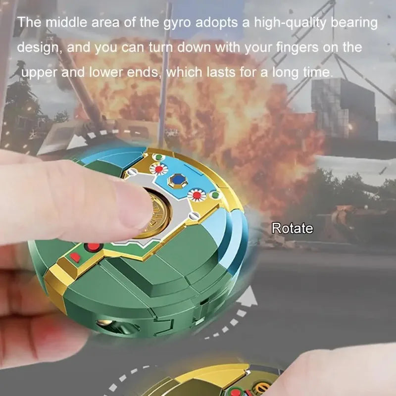 Transformable Robot Mech Gyro Fidget Spinner Toy – Boys Gift
