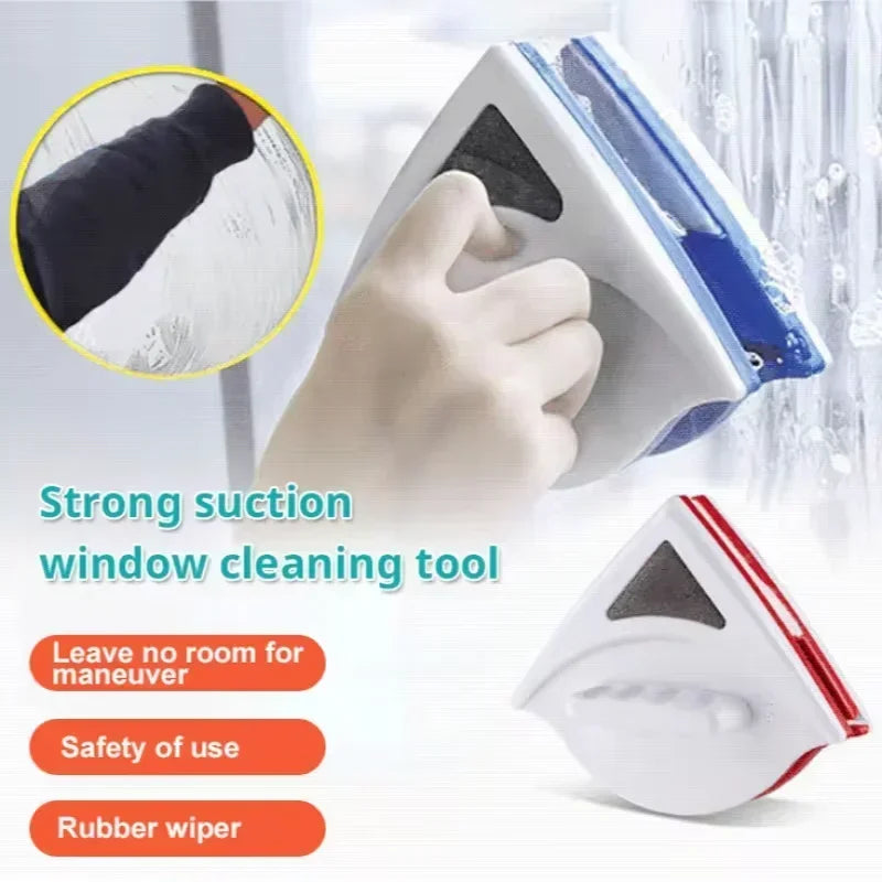 Magnetic Window Cleaner DoubleSide Automatic Glass Wiper Brush for Household High Rise Building Safety Cleaning Tool Peaceful Pleasures Health and Wellness