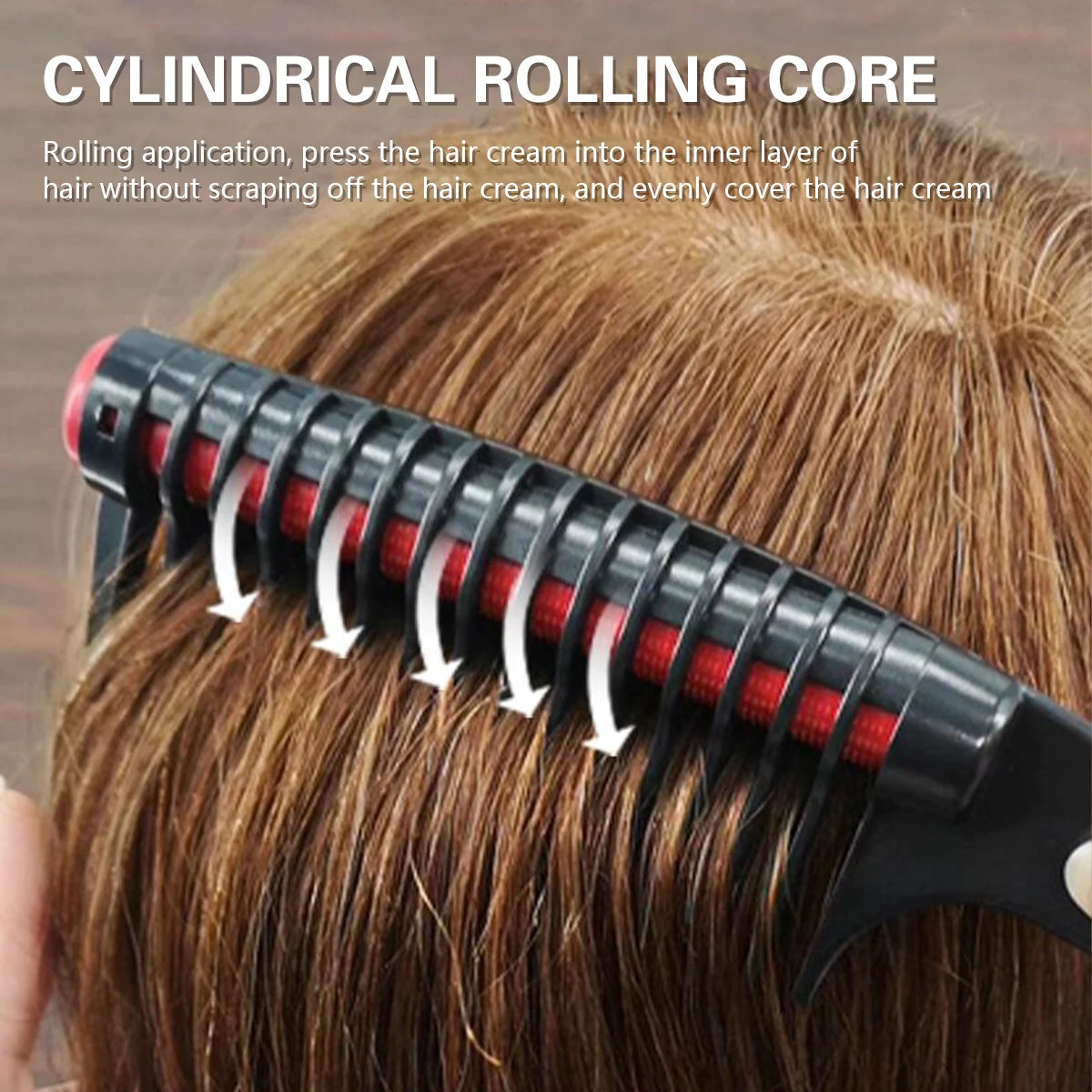 Salon Hairdressing Dye Anti Splicing Roller Comb Professional Hair Dyeing Comb Detachable Hair Dying Tools Brush Barber Supplies Peaceful Pleasures Health and Wellness