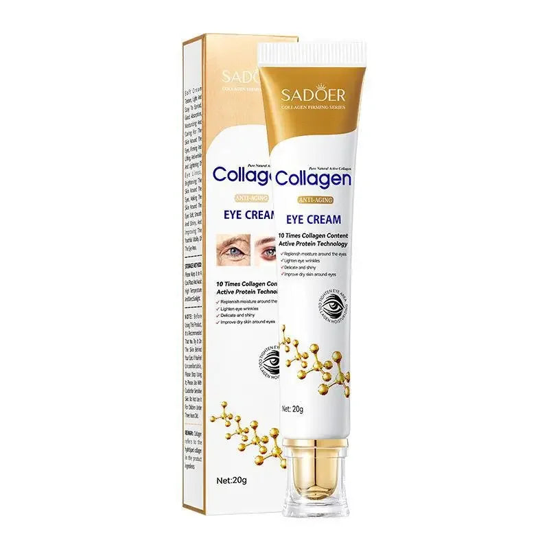 SADOER Collagen Skin Care Sets Anti Wrinkles Serum for Face Moisturizing Anti-aging Anti Dark Circles Eye Cream Skin Care Kit Peaceful Pleasures Health and Wellness Eye Cream