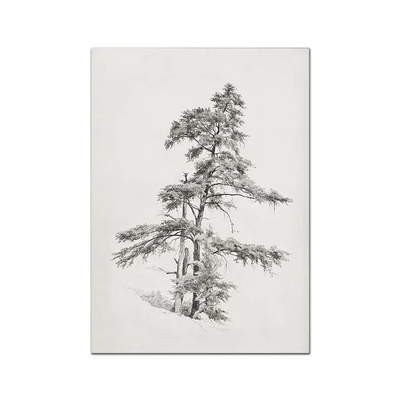 Scandinavian Rose Garden Botanical Canvas Wall Art Print