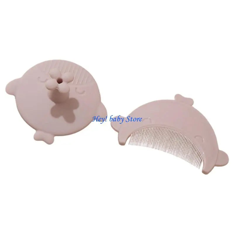 Baby Scalp Massage Shampoo Brush & Soft Comb Set – Silicone