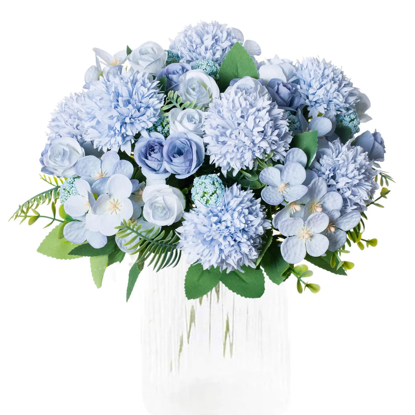 Silk Artificial Rose & Chrysanthemum Flowers | Wedding Home Decor