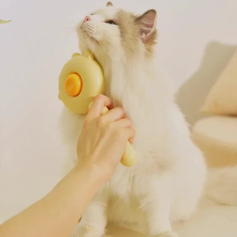 Self-Cleaning Pet Grooming Brush | Cat & Dog Deshedding Comb