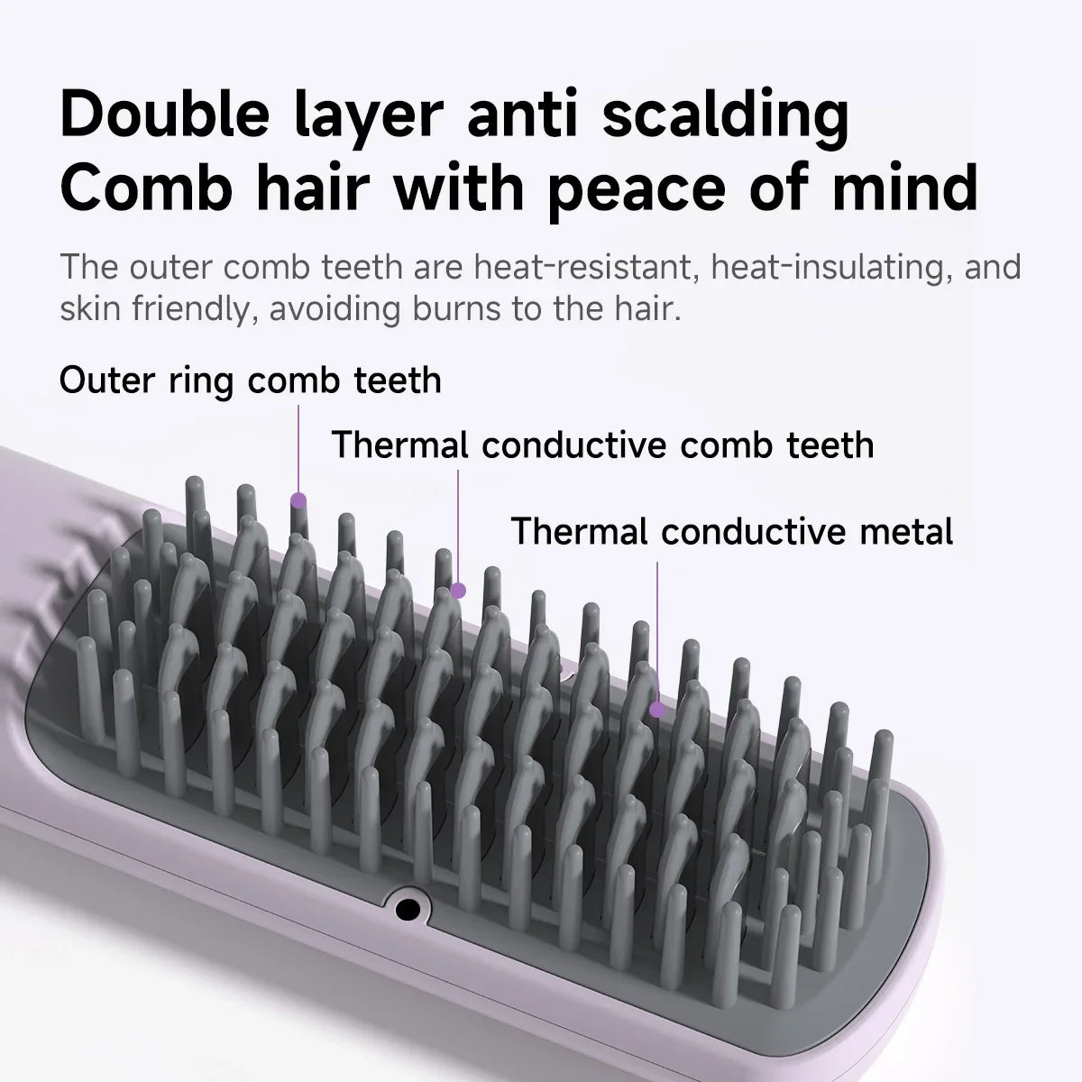 DOCOLAB 2-in-1 Cordless Hair Straightener & Curler Brush