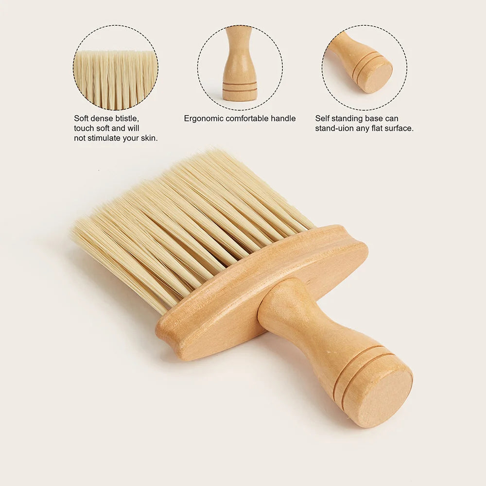 Barber Brush Neck Duster Brush Hair Cutting Brush Soft Barbershop Hair Neck Cleaning Brush Professional Salon Hair Styling Tools Peaceful Pleasures Health and Wellness