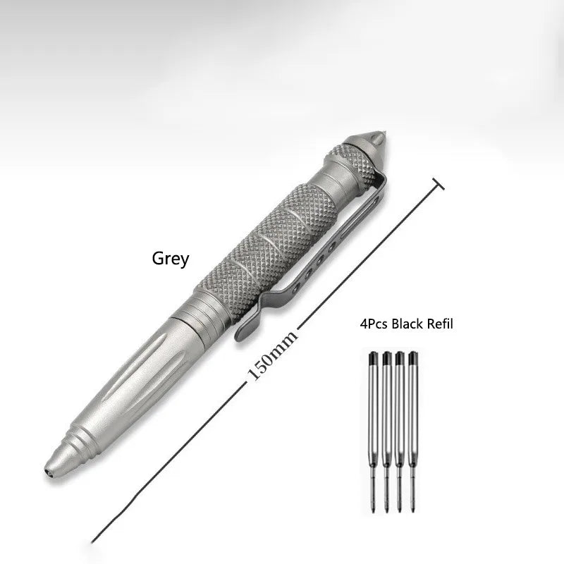 Outdoor Self-defense B2 Tungsten Steel Head Tactical Defense Pen Replace The Ink Cartridge for Outdoor Window-breaking Survival Peaceful Pleasures Health and Wellness