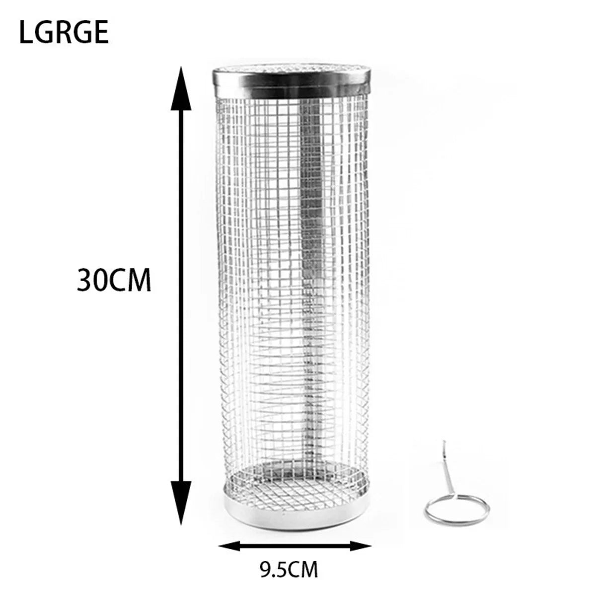 Stainless Steel Rolling BBQ Grill Basket – Camping & Outdoor