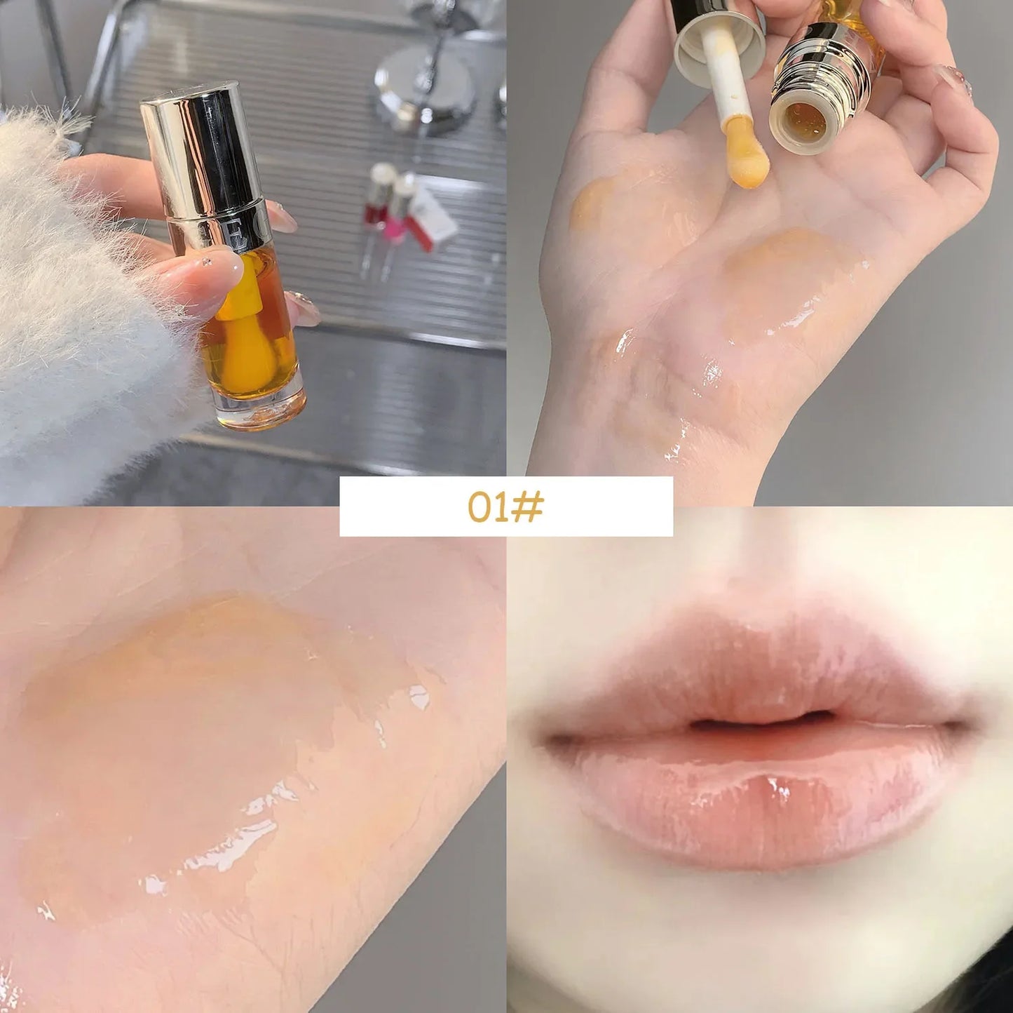 Strawberry Jelly Lip Oil Gloss – Glossy Tint & Hydrating Balm