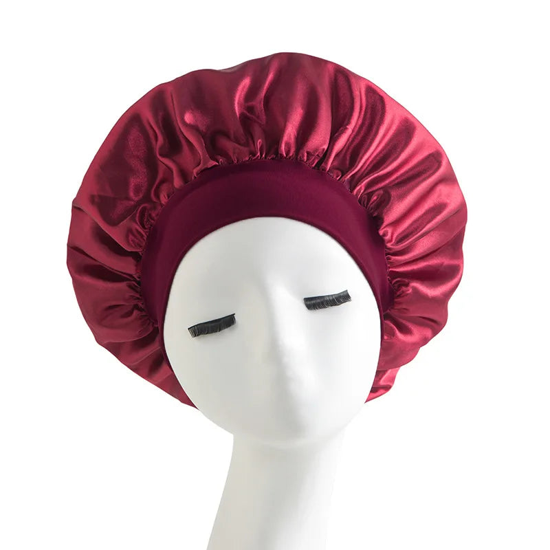 Satin Sleep Cap – Anti-Frizz Hair Protection Night Hat
