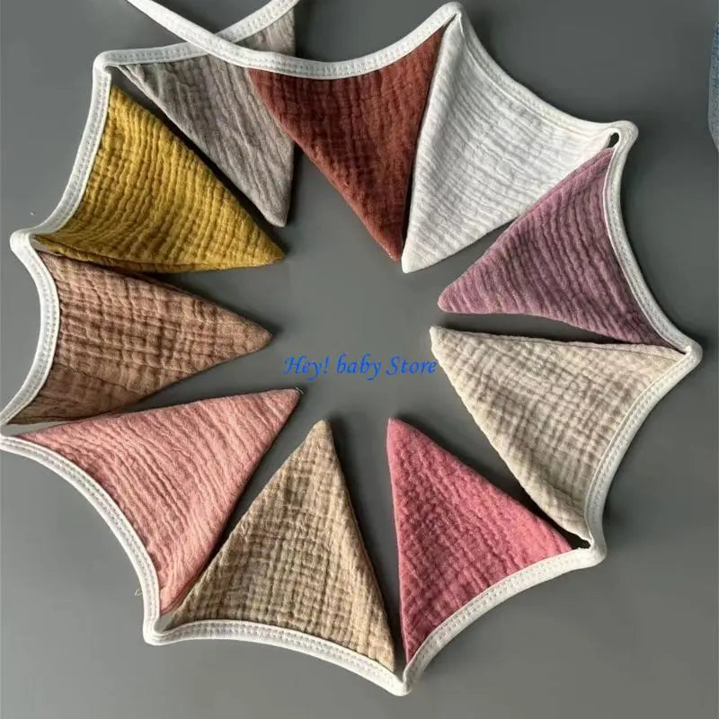 Multicolor Triangle Pennant Bunting Flag Baby Garland Décor