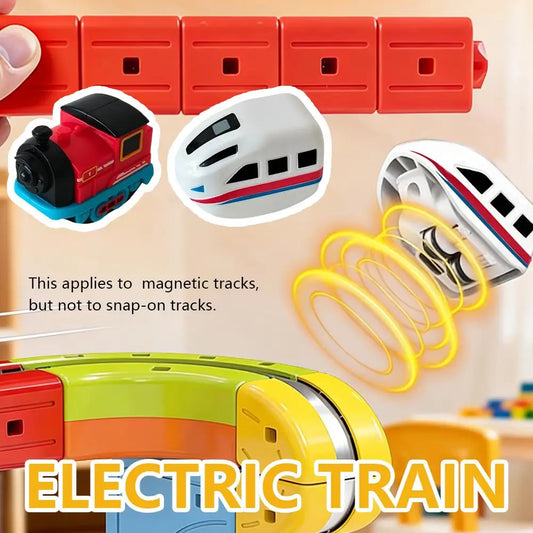 Electric Magnetic Train Car – Rechargeable Miniature Rail Toy for Kids Electric Train Toy Oasis Select